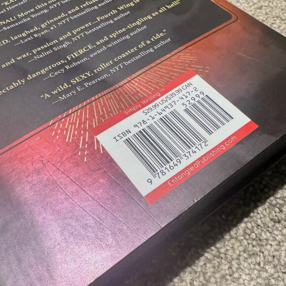 Sprayed Iron Flame & Onyx Storm Rebecca Yarros 1st Ed HC Fourth Wing Empyrean - Picture 9 of 14